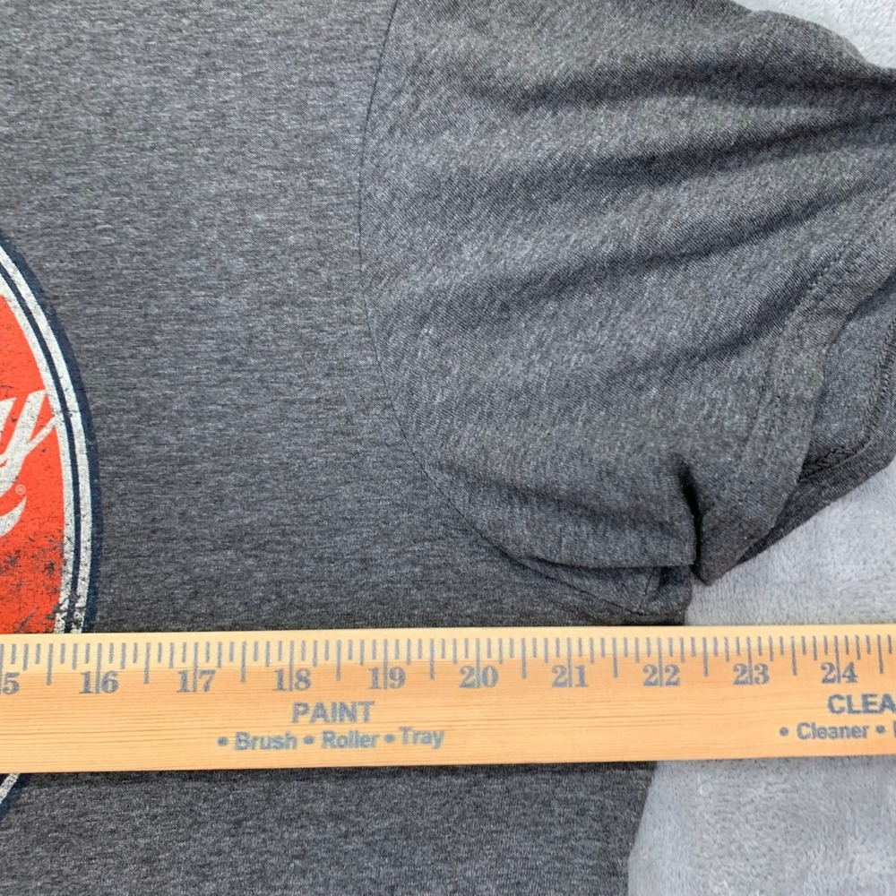 Hot Rod Garage Graphic Tee Gray Distressed Logo Biker Streetwear L Gas Monkey - Picture 4 of 6